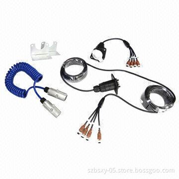 7-pin Trailer Cable 4CH (Anti-jamming), 2 x Iron Lining